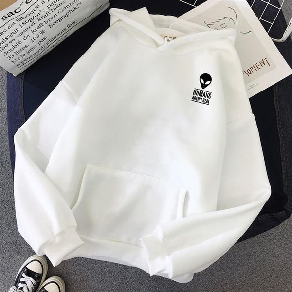

moletom winter autumn pullovers print solid hoodies women men loose long sleeve plus size hooded sweatshirts cute harajuku, Black