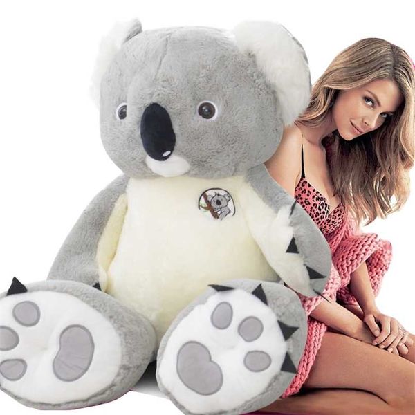 

100-80cm big giant australia koala plush toy soft stuffed bear doll toys kids juguetes for girls birthday gift 220119