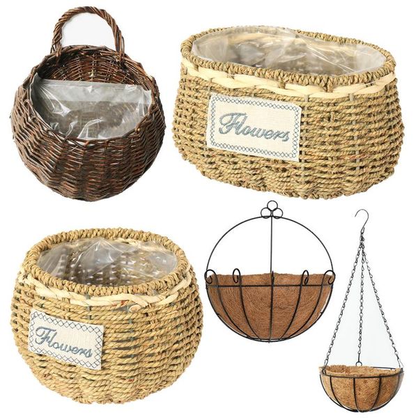 

vases pastoral straw tablevase nordic decoration home modern europe accessories modernos display plants stand