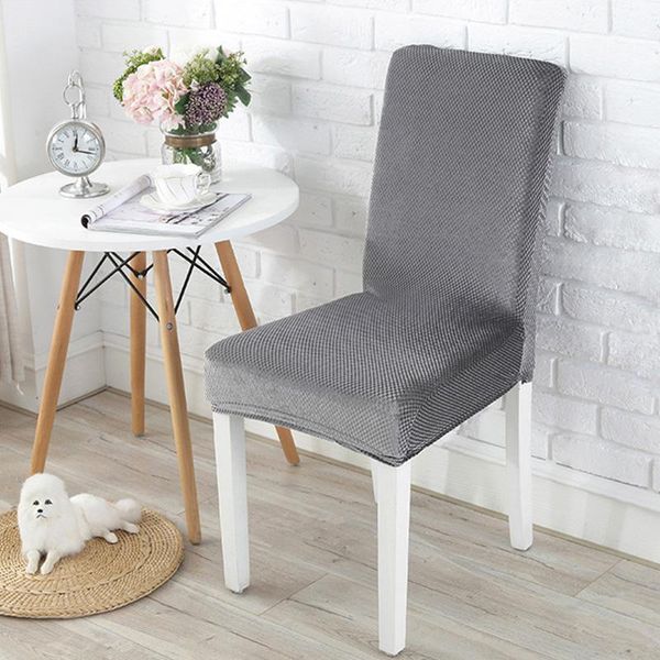 

solid color dining chair cover spandex elastic slipcover case stretch chair cover for wedding l banquet home decoration1