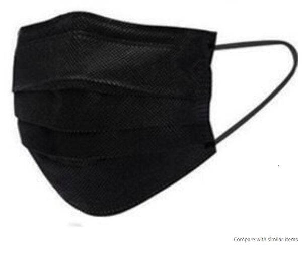 

pink 8 colors disposable white face masks black with elastic ear loop 3-layer masks with earloops for salon home use comfortable masks