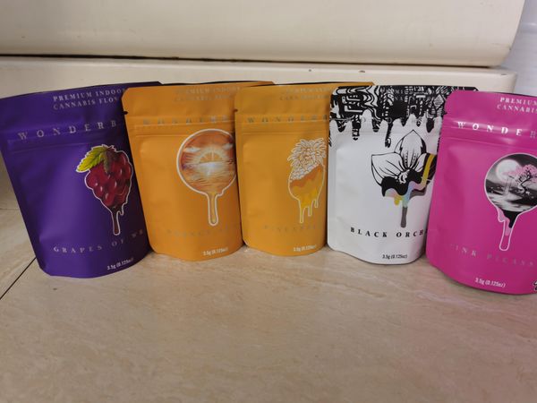 

настойка на заказ 2020 dry resealable up flower майларовый wonderbrett чехол на молнии упаковка новые 3.5g сумка стенд bbygqy nana_shop, Pink;blue