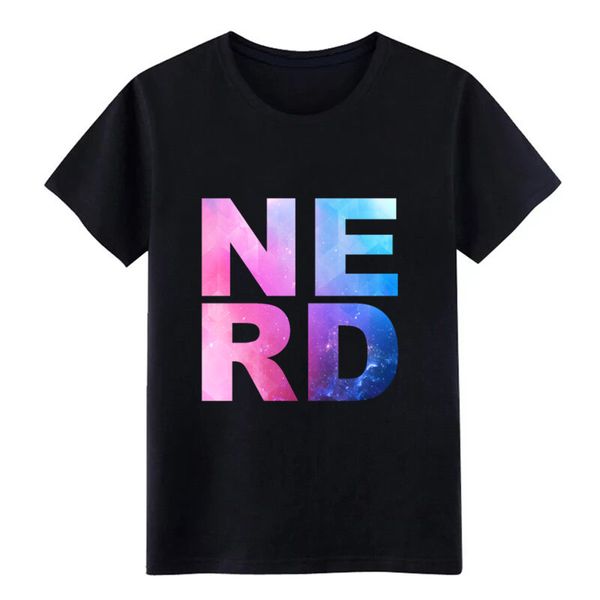 

мужская nerd! космический стиль проектирование с коротким рукавом круглый шеи костюм сыпучие смешные летние письма рубашки балахон дизайнеро