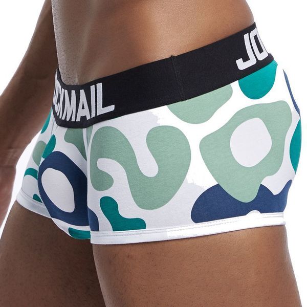 

jockmail underwear men boxers camouflage cotton man panties comfortable breathable underpants male boxer soft undershorts t200216, Black;white