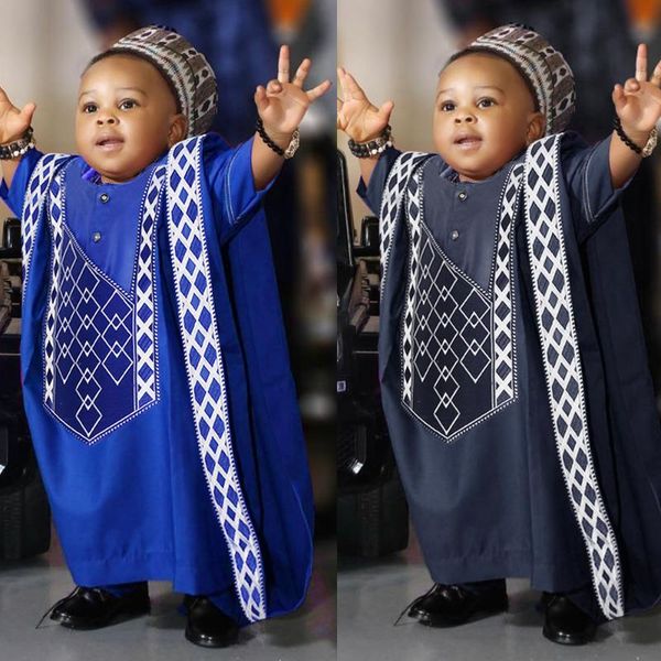 

ethnic clothing h&d african clothes for kids boys short sleeve t-shirt embroidery dashiki robe shirt pant set 3 pcs agbada suit children att, Red