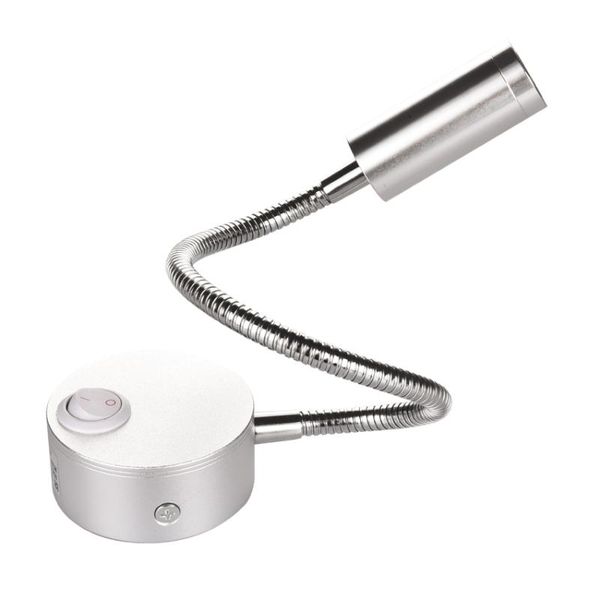 

wall lamp 2pc/pack reading led 3w flexible home el bedside light modern book lights aluminum ac 85-265v