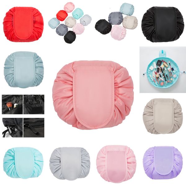 

lazy drawstring wash storage travel cosmetic pouch makeup organizer toiletry bag 11 colors 2 nvgqh