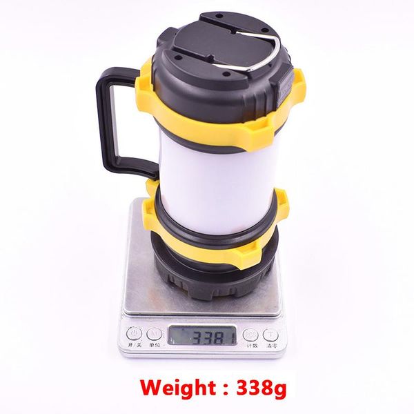 

xm l t6 lantern usb rechargeable cob camping flashlight lantern color light built in battery for emergency power bank white red bbyxjy