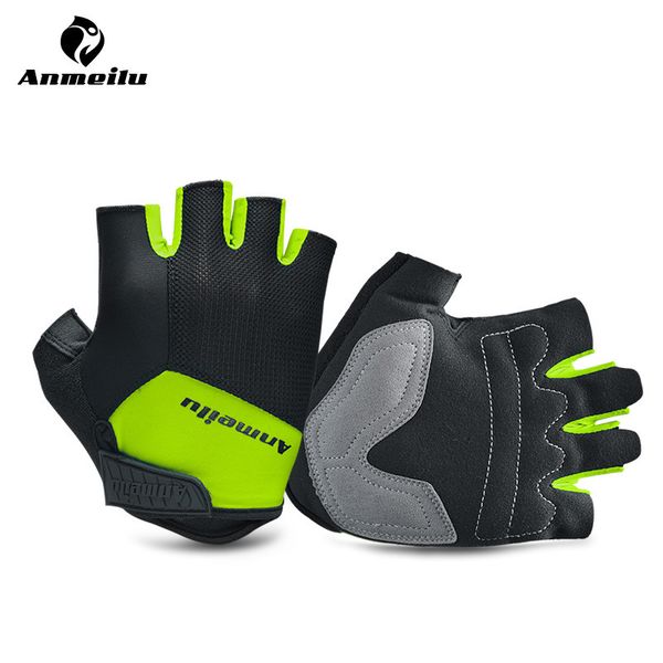 

outdoor sports protcecting hands half-finger gloves, anti-slip breathable comfortable cycling gloves, Blue;gray
