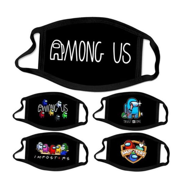 

2021 among us game adults kids fashion designer face party mask dustproof outdoor sports cycling cotton mouth mask multi 3d printing
