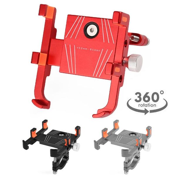 

cell phone mounts & holders untoom aluminium alloy bike holder metal mtb bicycle motorcycle scooter handlebar stand mount for 3.5" to 7