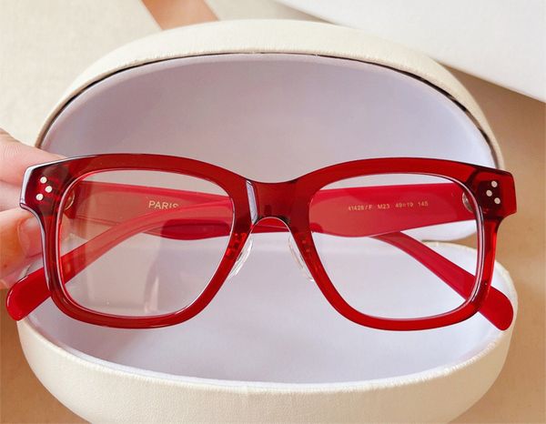 

fashion designer women plate frame optical eyewear 41428 simple square clear lens glasses leisure wild style anti-ultraviolet protection com