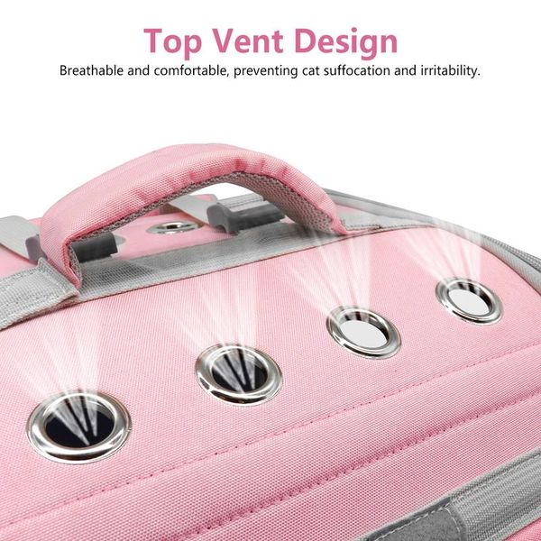 

pet cat carrier backpack breathable cat travel outdoor shoulder bag for small dogs cats portable packaging carrying pet sqcnao
