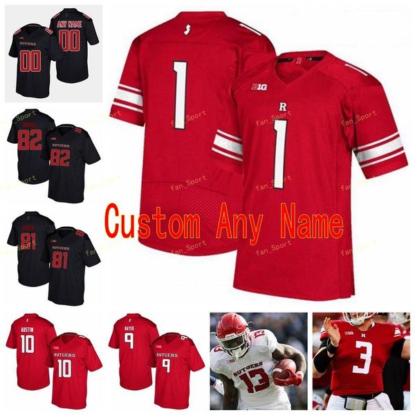 

custom rutgers scarlet knights college football jerseys 10 isaih pacheco 10 matt alaimo 11 drew singleton 11 logan ryan women youth stitched, Black