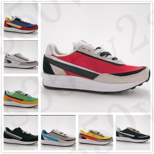 

classical sacai ldv waffle daybreak running shoes for men women designer sneakers green gusto varsity blue mens trainer fashion sports shoes, White;red