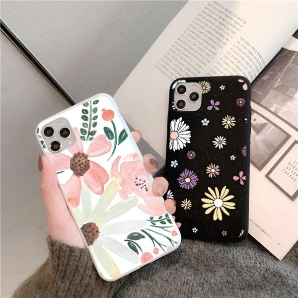 

qasilicone sleeve and daisy and leaf dign redmi note 8 8t 9 s 9 7 6 5 k20 k30 7a 8a 10x drill f2 mi 9t pro a3 9 se litelk