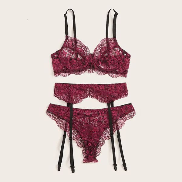 

new women lace lingerie bra garter briefs set babydoll cut-out sleepwear brief sets lenceria, Black;white