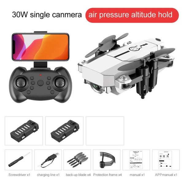 

f86 mini standard/30w/500w camera folding drone mini rc aircraft aerial fixed wide angle high hold white color box rc helicopter