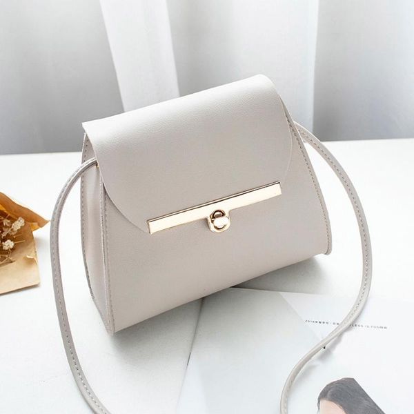 

elegant women messenger bags fashion pure color candy colors leather hasp shoulder bag chest bag bolsos mujer #yjp