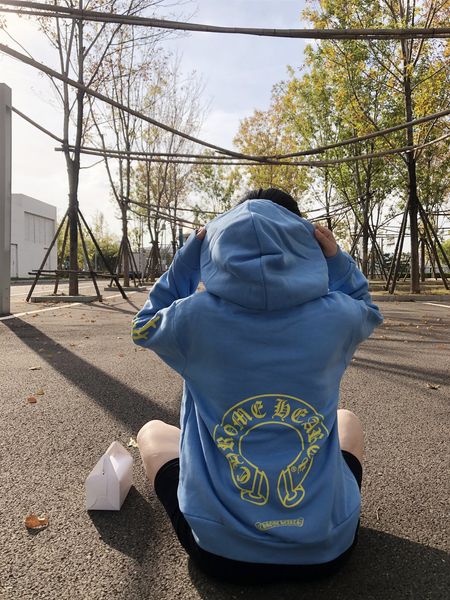 

ch crocin floral arm flece корейский городской повседневный толстовка с утолщенным свободным большим свитером для печати, Black