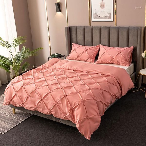 

fashion simple bedding set double-sided pattern simplicity no bed sheet bed cover duvet cover pillowcase 2/3pcs linings1