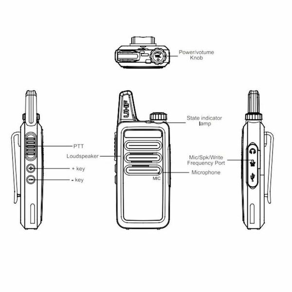 

bf-r5 baofeng walkie-talkie mini radio hands-portable lcd display dc 3.7v