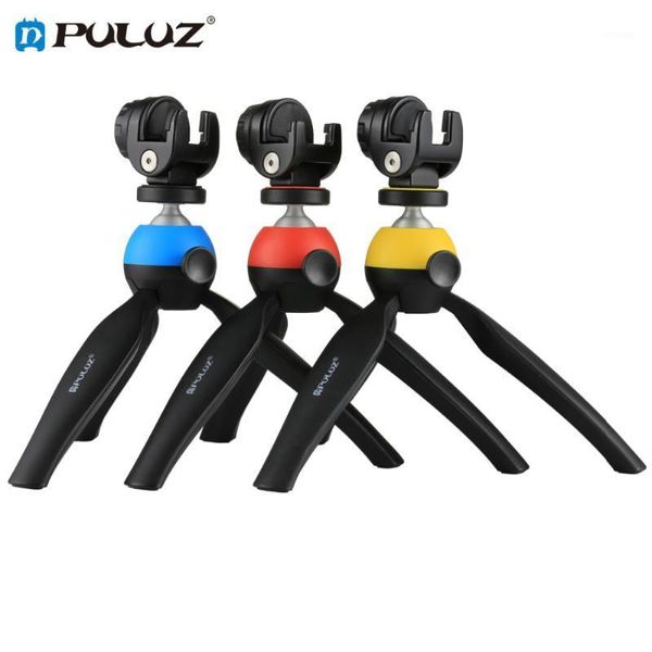 

puluz pocket mini tripod mount with 360 degree ball head & phone clamp for smartphones for canon/ nikon /pentax dslr camera1