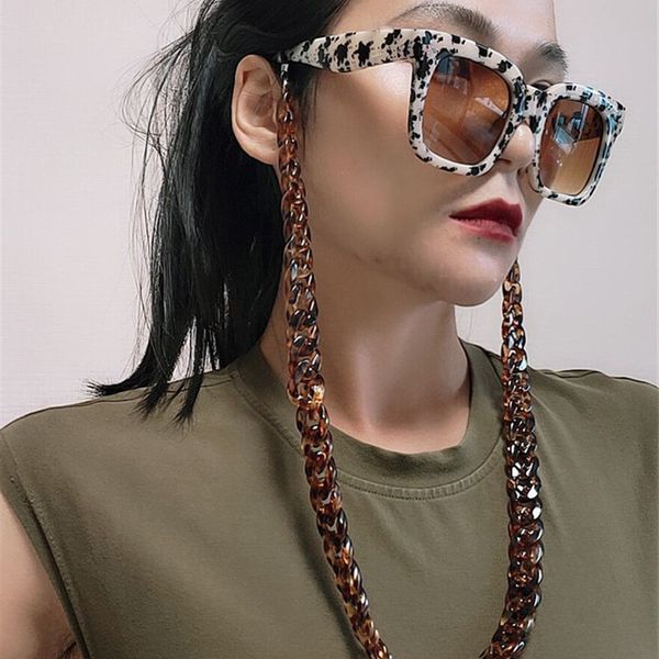 

fashion white green tortoise shell sunglasses eyeglass chains for charm women reading adjustable glasses chain rope