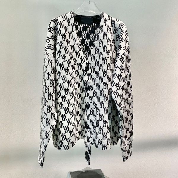 

jkkmj новые стороны как вязать кардиган с обеих сторон new we11done письмо трикотажный жаккард жаккард кардиган на букву we11done 9eiuq, White;black