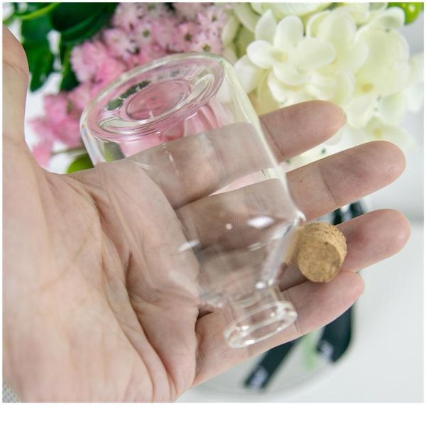 

47*75*12.5mm 80ml transparent glass bottles cork empty cute vials jars creative bottles 24pcs jllnnz