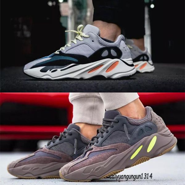 

700 v2 wave runner reflective running shoes kanye carbon inertia tephra men women sneakers solid gey analog teal shoes trainer eur 36-45 c34