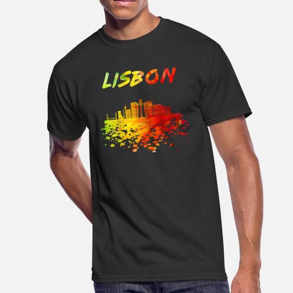

lisbon skyline / gift portugal city lisboa graphic designers t shirt comic horror slim fit tracksuit hoodie sweatshirt