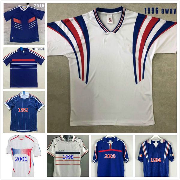 

1982 1984 1996 1998 2010 francescoli retro soccer jerseys #10 zidane #12 henry maillot de foot 98 uniforms football jerseys shirt, Black;yellow
