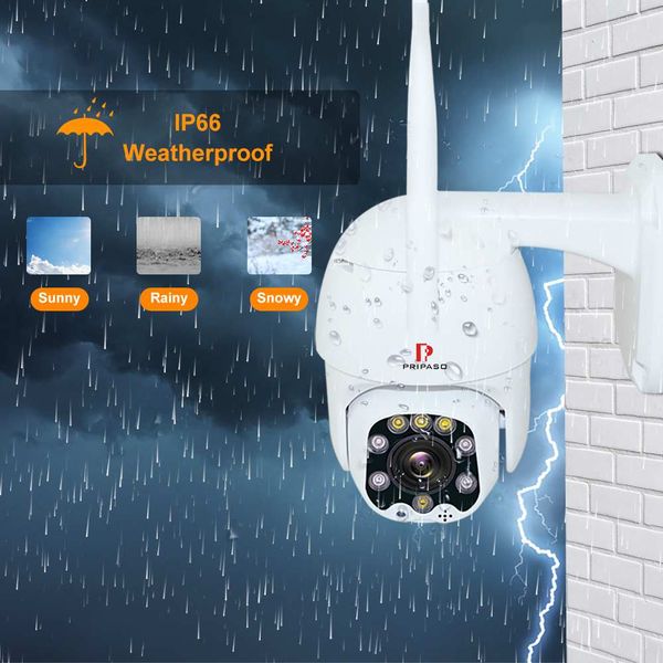 

1080p ptz ip camera wifi camera outdoor cctv surveillance auto ir night vision tuya smart mobile app with two way audio
