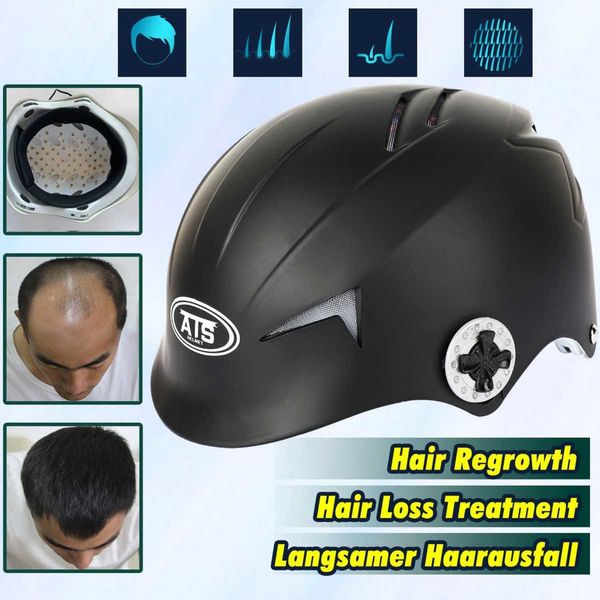 

45 diodes ld laser new hair restoration hair regrowth laser helmet with wholesale price, Black