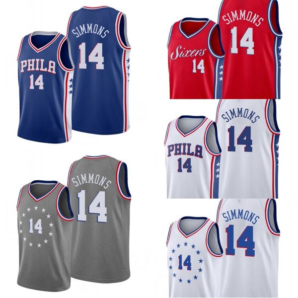 

филадельфия 76ers мужчины джонатон симмонс баскетбол джерси, Black