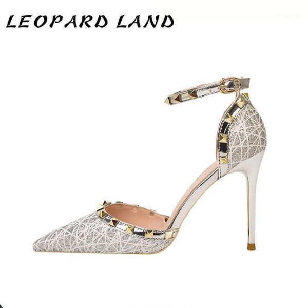 

sandals mariahzheng 10cm style was stiletto nightclub high heels for shallow pointed-toe cutout studded with the word zwm1, Black