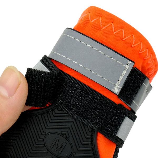 

reflective dog shoes waterproof large big dogs shoe boot non-slip pitbull bull dog warm winter rain snow boots 4pcs pet bbyiuy