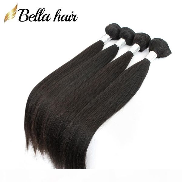 

brazilian virgin hair bundles extensions 10"-24" human hair weft body wave natural color full head 4pcs dhl bulk wholesale bella h, Black