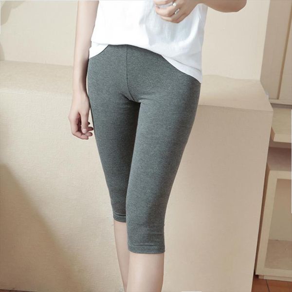 

2020 лето модальных семь очков леггинсы женские шлифа износа тонкий дышащий комфортно случайные дома работы лосины, Black