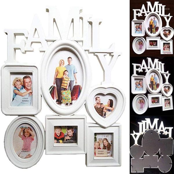 

family p frames wall hanging combination 6 pictures holder display wedding home decor accessories 31x38cm1