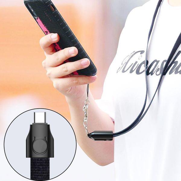 

totudesign bta-025 серия ткани висит веревочный стиль 85см 21а usb-c типа c к usb-кабелю синхронизации данных