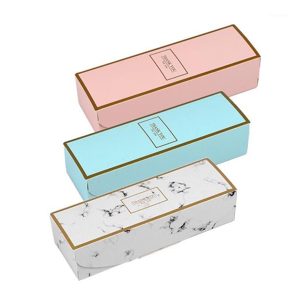 

gift wrap 10pcs thank you paper box rectangular marbling party packaging christmas candy cookies cake wrapping boxes1