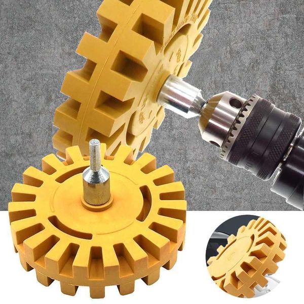 

removing vinyl decals pinstripes stickers rubber eraser wheel 4in car decal remover pad and adapter1