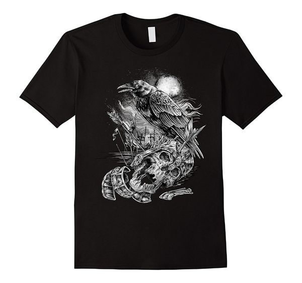 

new summer tee shirt battlefield scary raven over a skeleton skull head t-shirt fashion t-shirt sport hooded sweatshirt hoodie