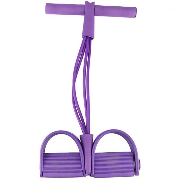 

resistance bands rope spring foot trimmer rquipment exercise fitness bodybuilding sport pedal yoga band purple1