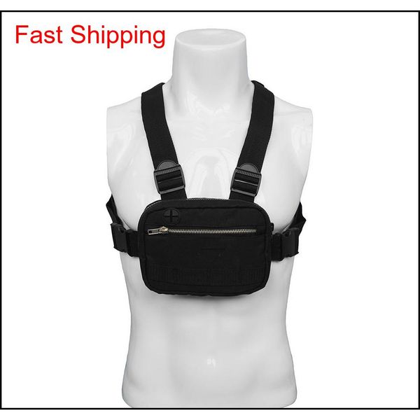 

men chest pack rig hip hop streetwear cool functional tactical shoulder anti theft waist bag purse punck style backpack ag4ok