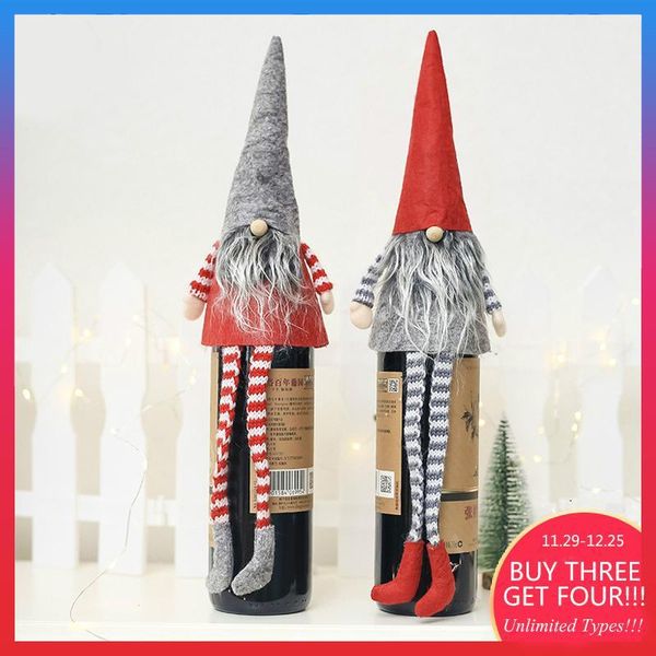 

christmas decorations hats bottle wine for home santa hat beer cap1
