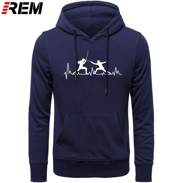 

rem hoodies men heartbeat fencing funny long sleeve fencing men cool gift men clothing hoodies, sweatshirts sport hooded sweatshirt hoodie