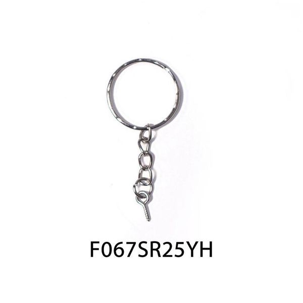 

20pcs/lot screw threaded eye pins keychain split ring key chains keyrings diy retro fashion keychains acc qylqps